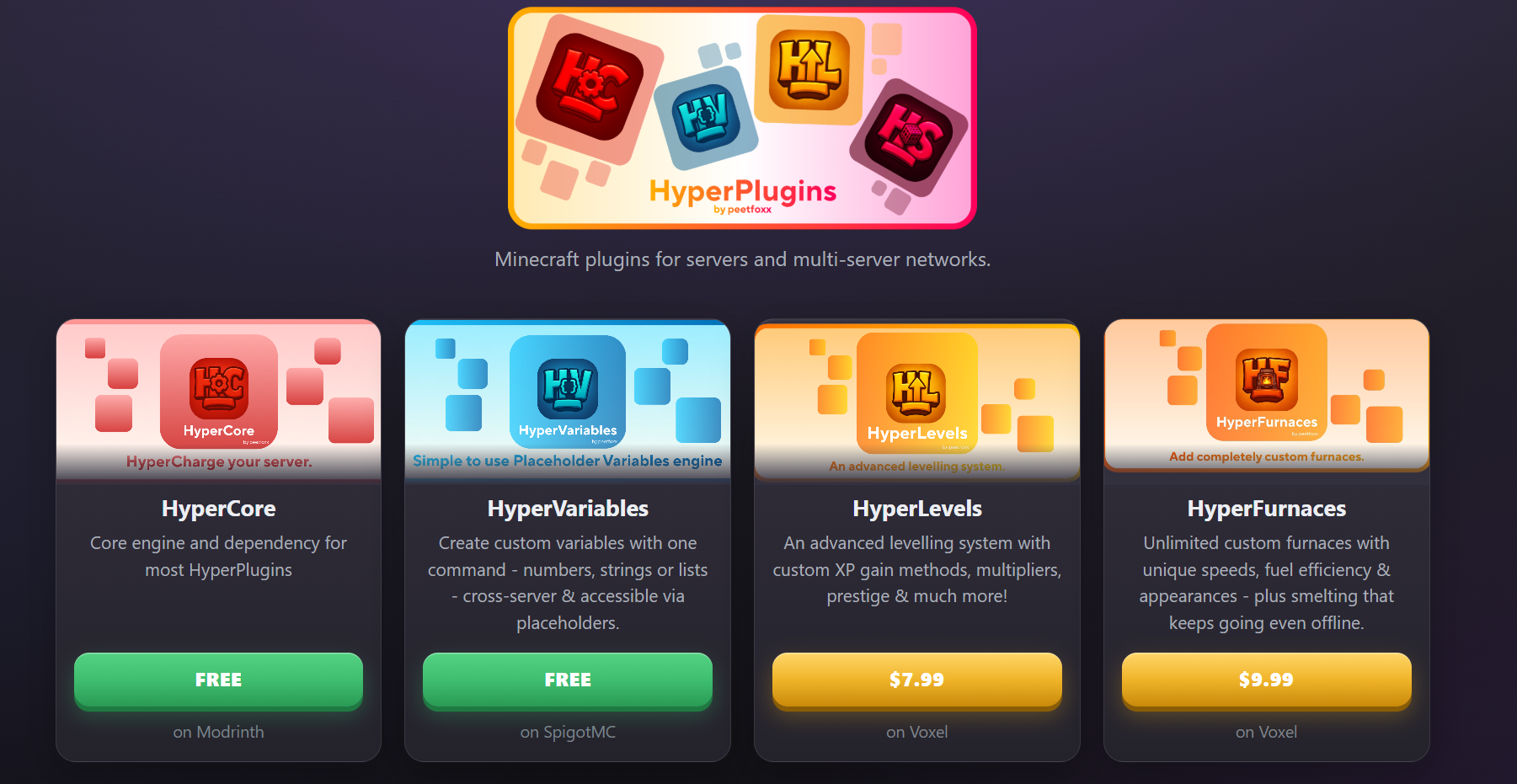 HyperSuite Minecraft Plugins